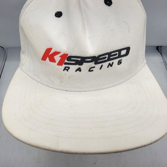 K1 Speed Adults Hat Cap White Go Karts Casual Comfort Adjustable Lightweight - Picture 5 of 9